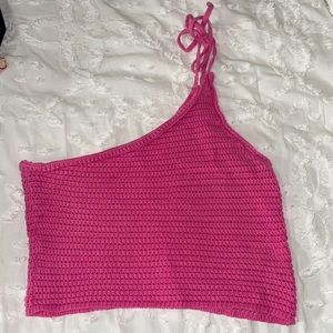 One shoulder knit top